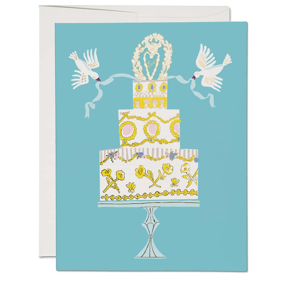 Love Cake Wedding Card image