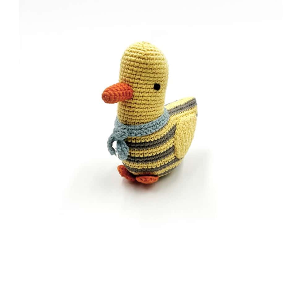 Duck Stripey Rattle-Yellow 圖片