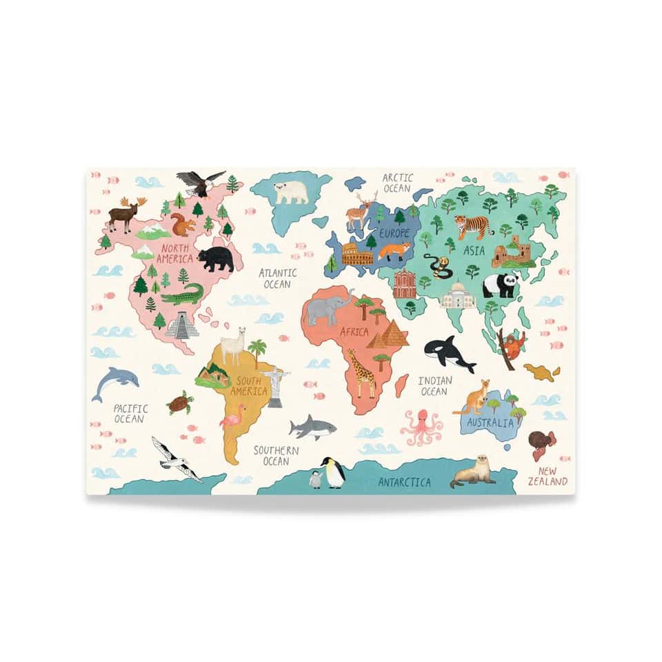 World Map Print image