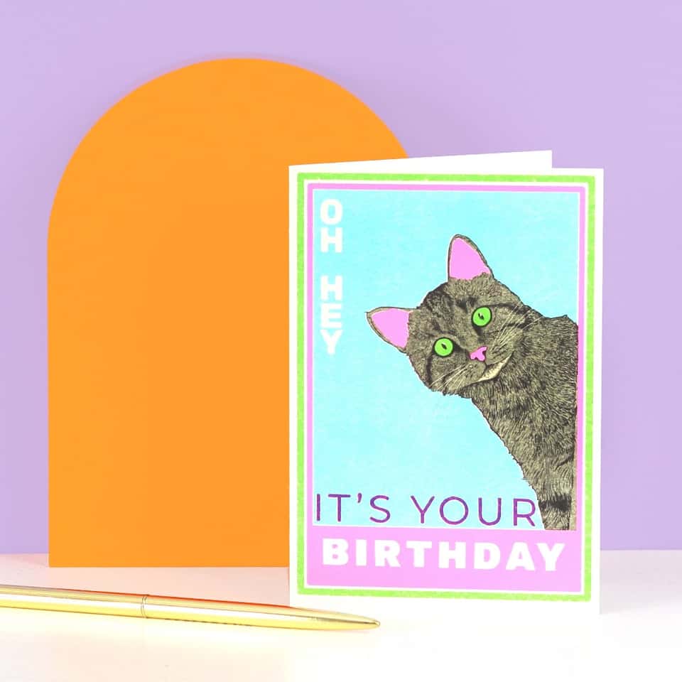 Matchbox Cat Birthday Card | Cute Cat Card | Greeting Card image
