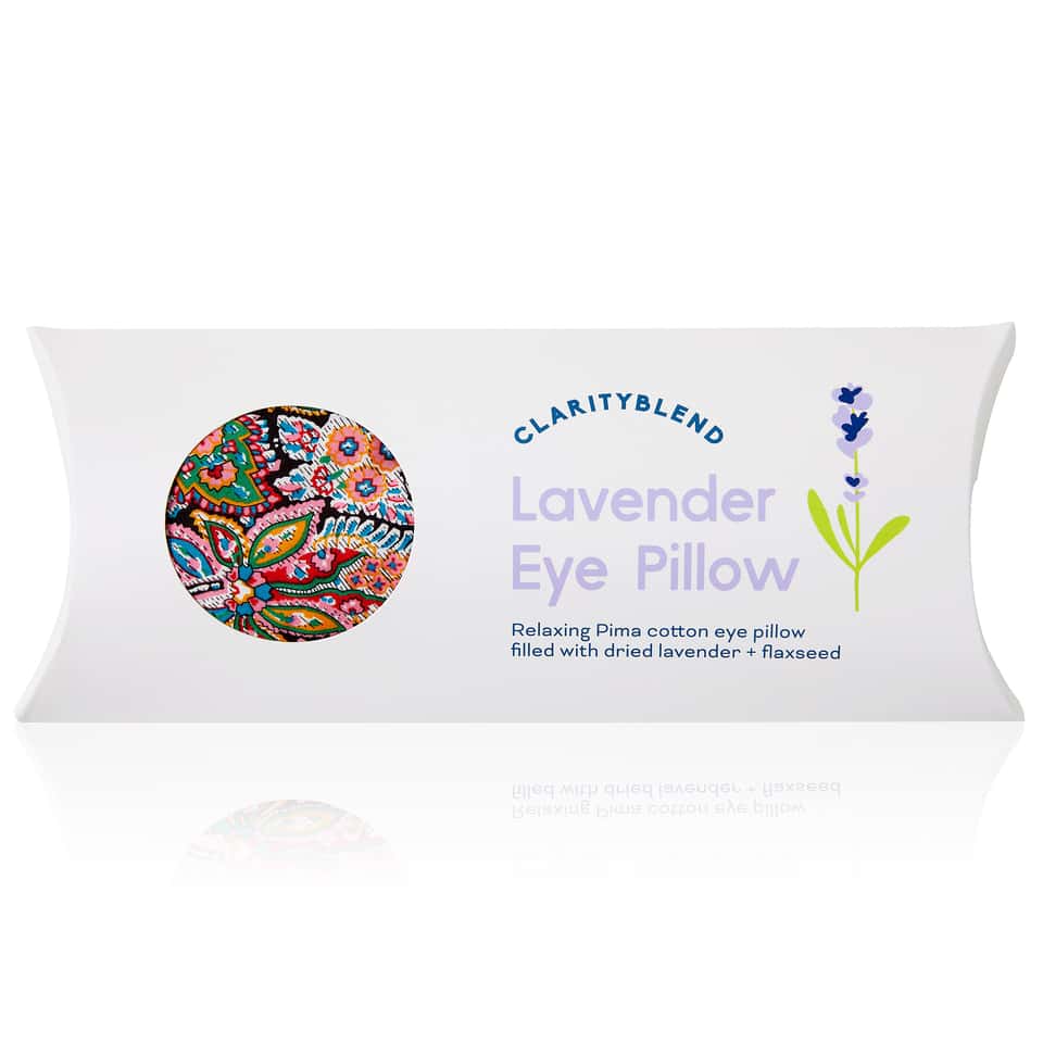 Lavender Relaxation Eye Pillow Red Paisley Pattern 圖片