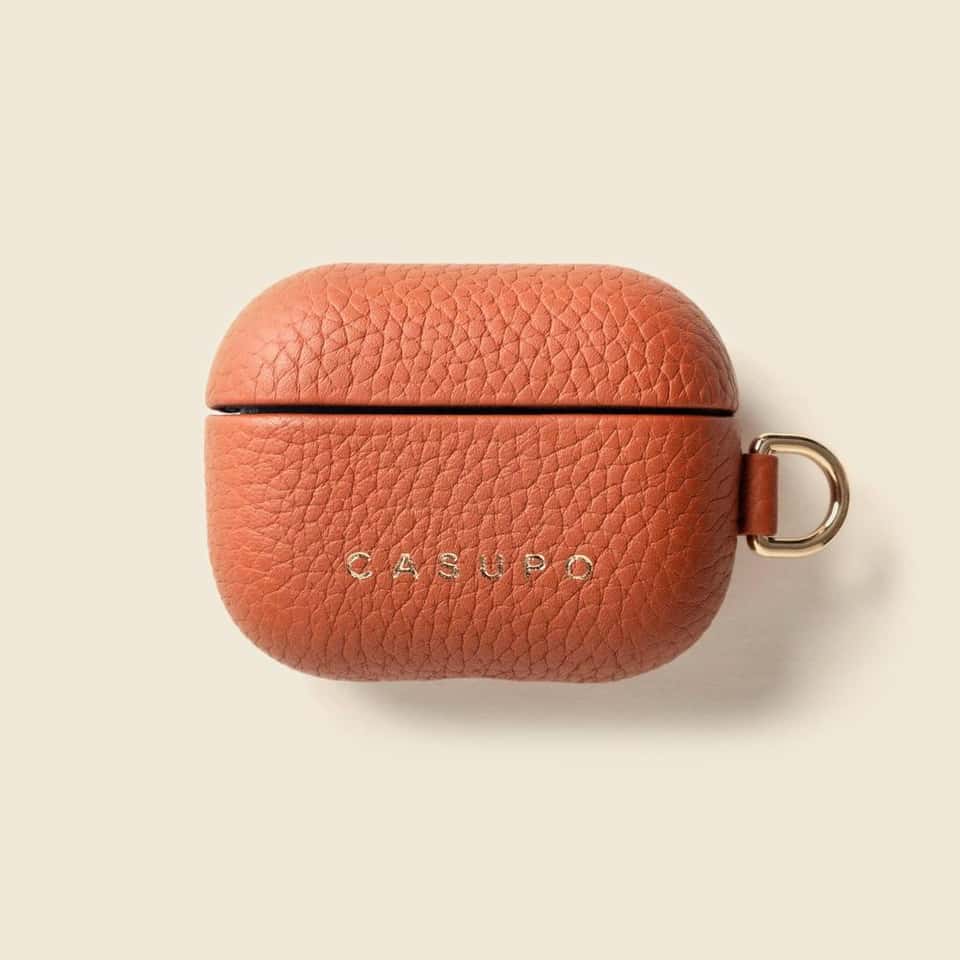 Leather Airpod Case - Tan image