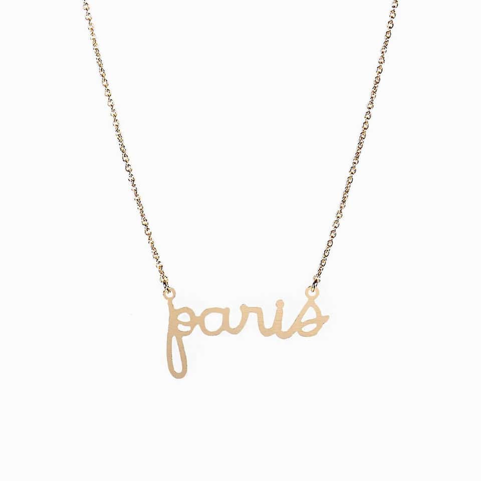 Paris Word Necklace image