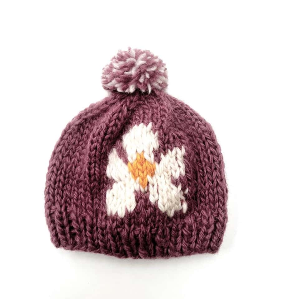 0-6M Knitted Flower Hat image
