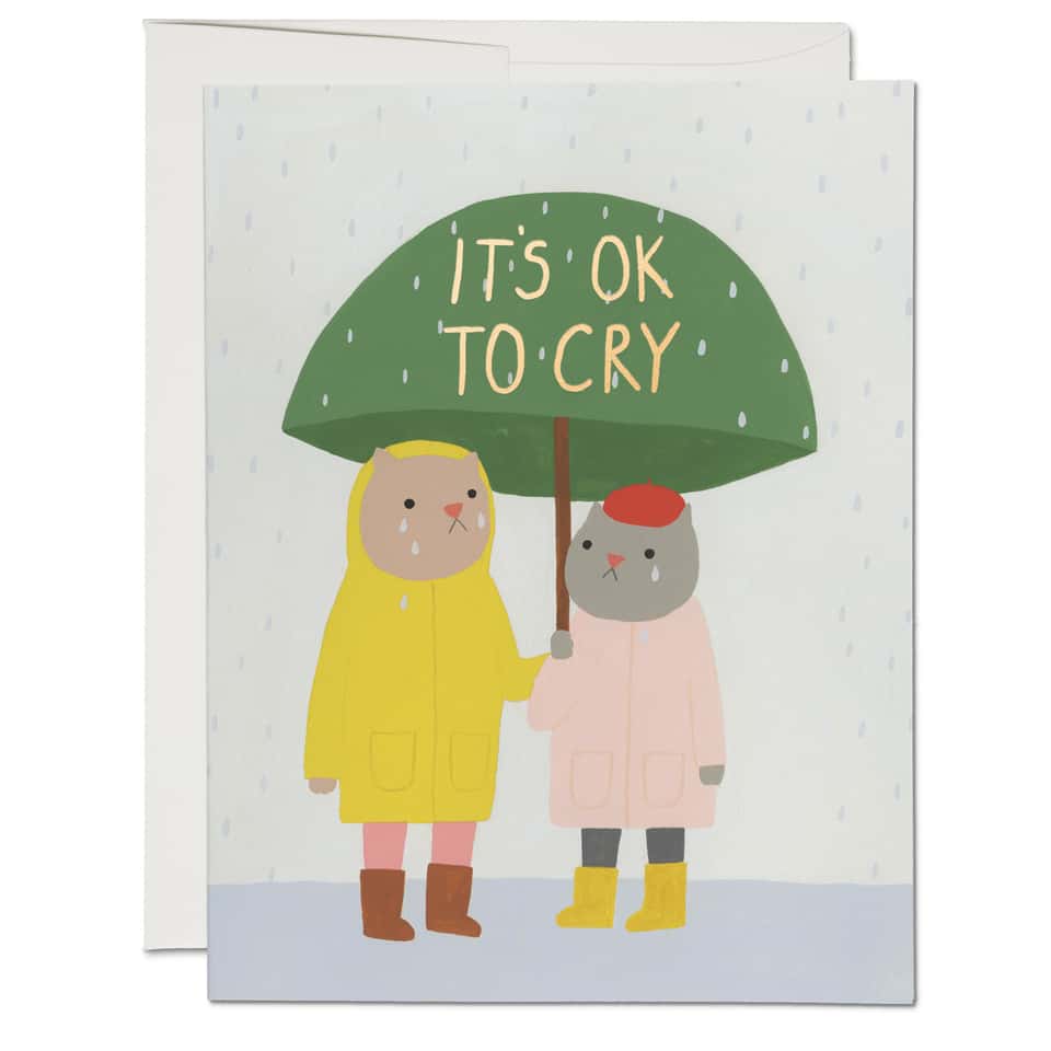 It's OK to Cry Sympathy Card image