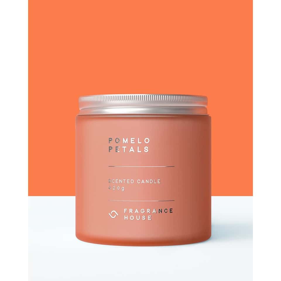 Double Wicked Scented Poured Candle | Pomelo Petals image