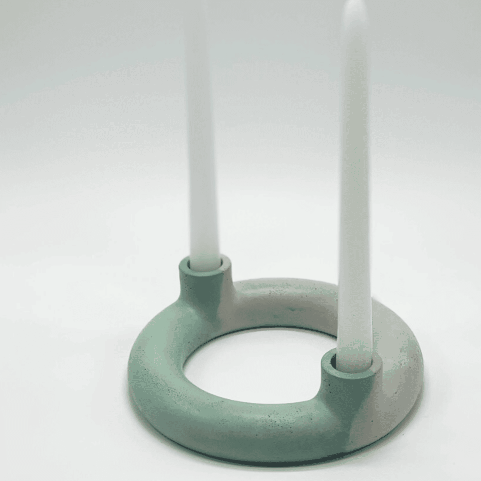 Aria Concrete Candle Holder  image