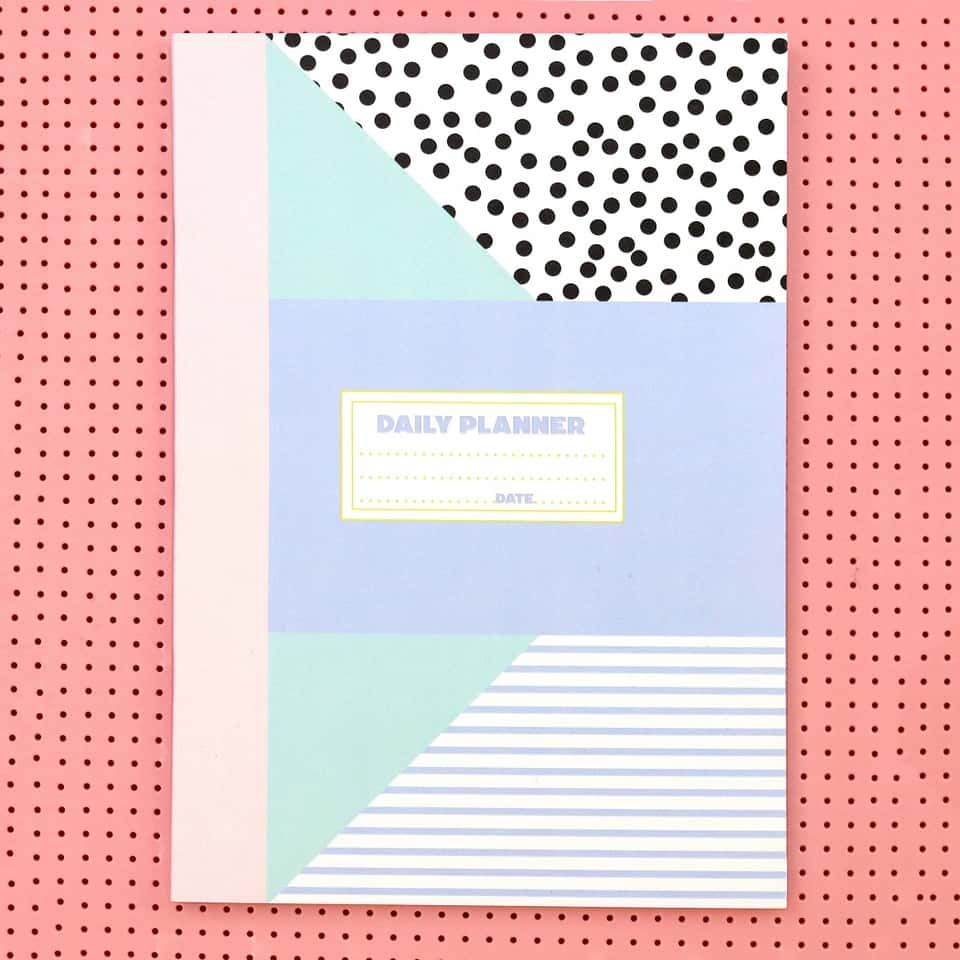 Memphis Geometric Daily Planner | Undated Diary | Stationery image