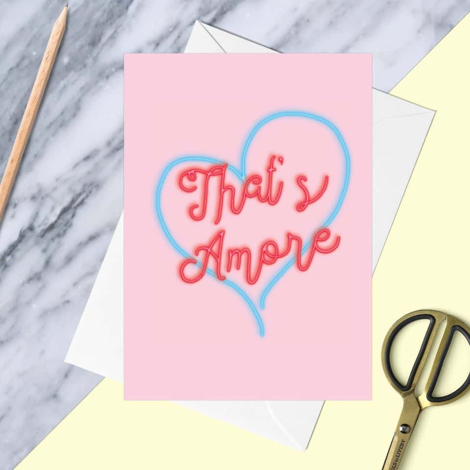 That's Amore Greeting Card image