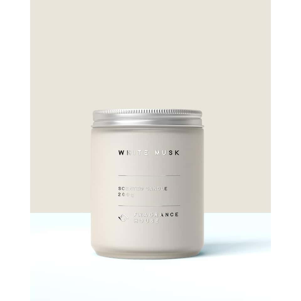 Scented Poured Candle | White Musk image
