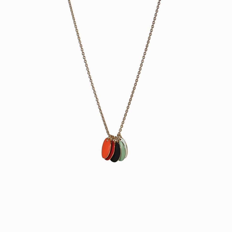 Brooklyn Multicoloured Necklace (Black-Mint) image