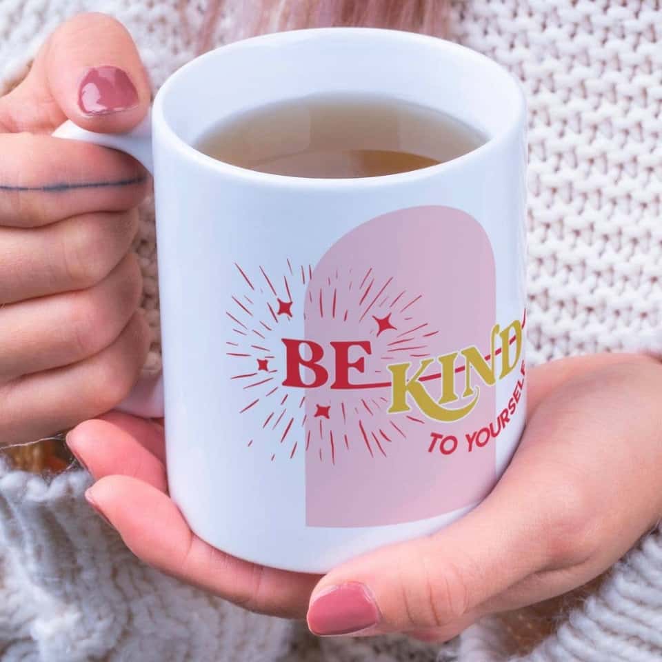 Be Kind To Yourself  Coffee Mug | Motivational Mug | Gifts image