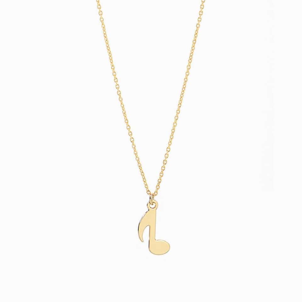 Chant Music Note Necklace image