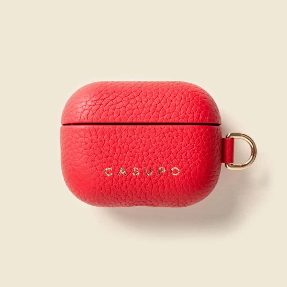 Leather Airpod Case - Red image