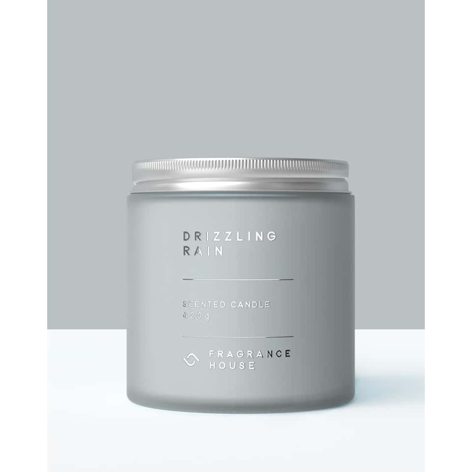 Double Wicked Scented Poured Candle | Drizzling Rain image