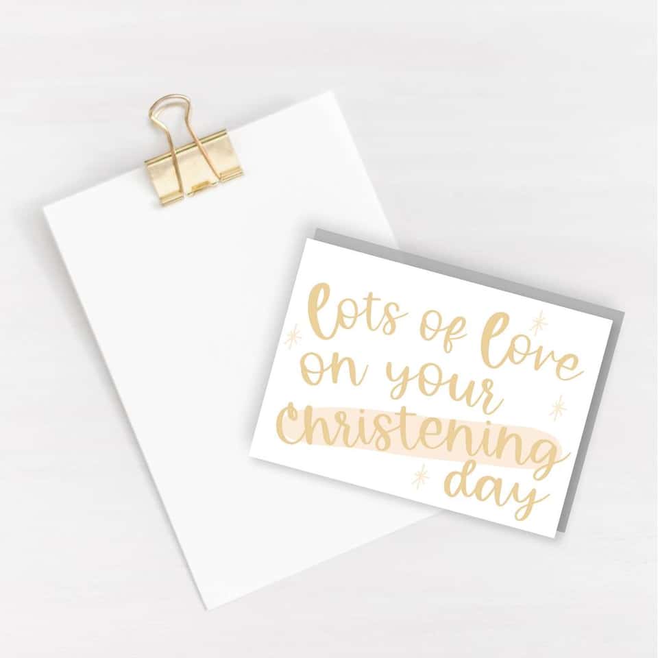 Christening Day Card image
