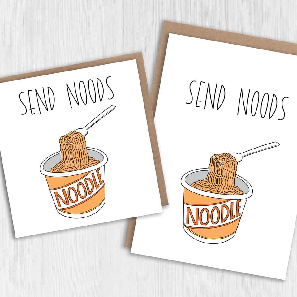 Anniversary Card: Send Noods (Size A6/A5/A4/Square 6X6") image