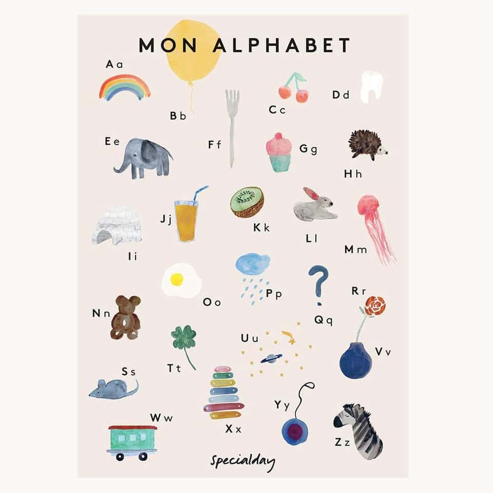 ABC Poster – Mon Alphabet image