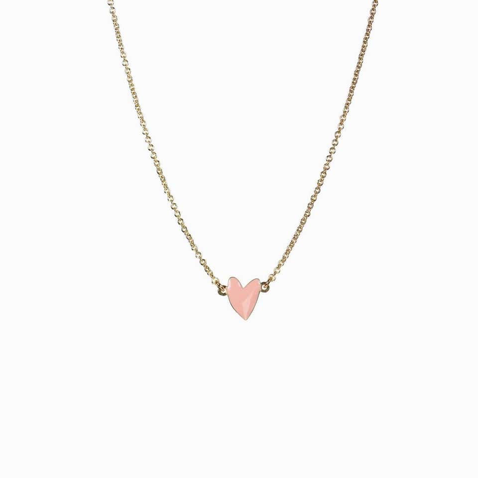 Grant Heart Necklace (Powder Pink) image